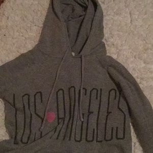 Los Angeles Crop Top Hoodie